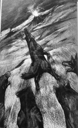 (Ch. 27) The first Fengo leading the dire wolves to the Beyond.