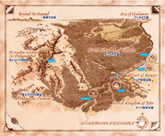 Map of the Southern Kingdoms from the Japanese edition