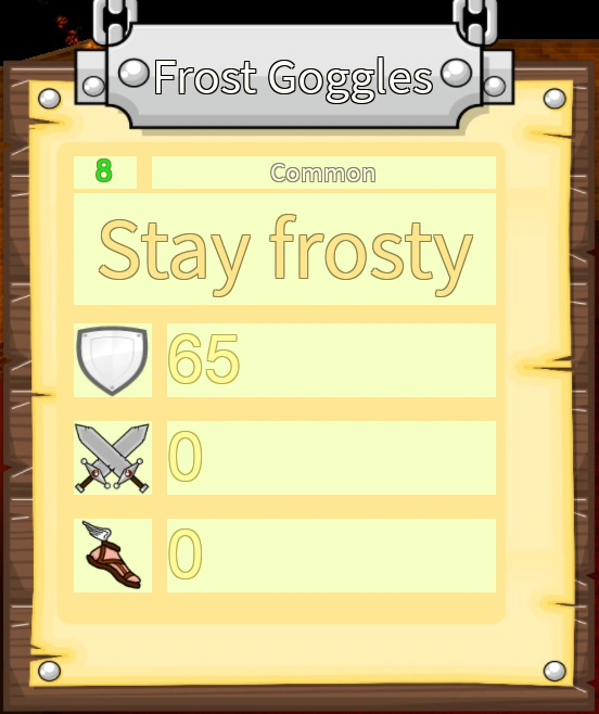 Frost Goggles Guest Quest Roblox Wiki Fandom