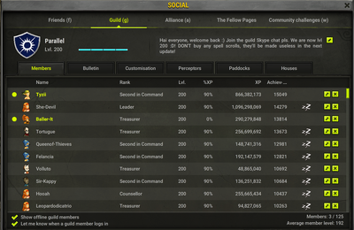 Level 200 guild!