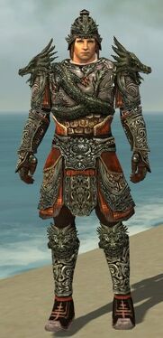 Warrior Elite Canthan Armor M gray front