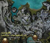 Jaya Bluffs map