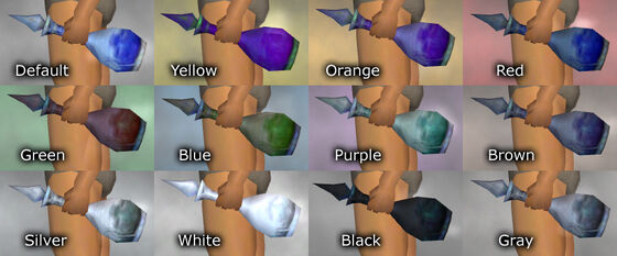 Frost Artifact Dye Chart