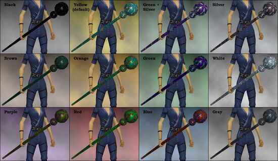 Chrysocola Staff dye chart