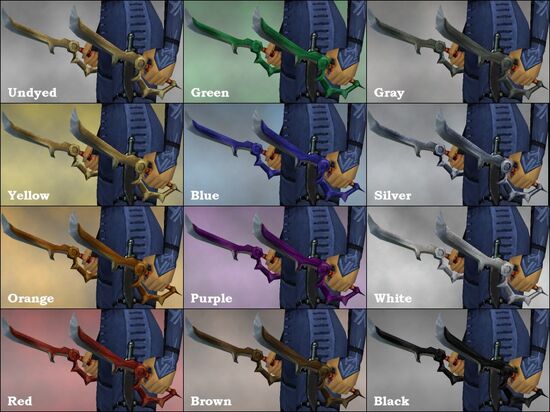 Salient Daggers dye chart