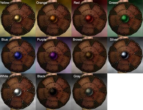 Ornate Buckler Dye Chart