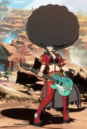 I-No with an Afro.