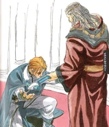 Kliff giving the Thunderseal to Ky.