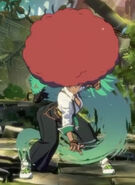 Giovanna with an Afro.