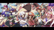 With the crew in Guilty Gear Strive