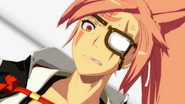 Baiken's reaction.