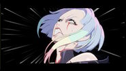 Lucy's reaction.