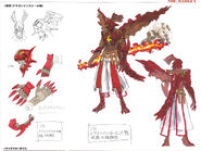 Concept art of Dragon Install Sol, with the Fireseal being turned into a flame.