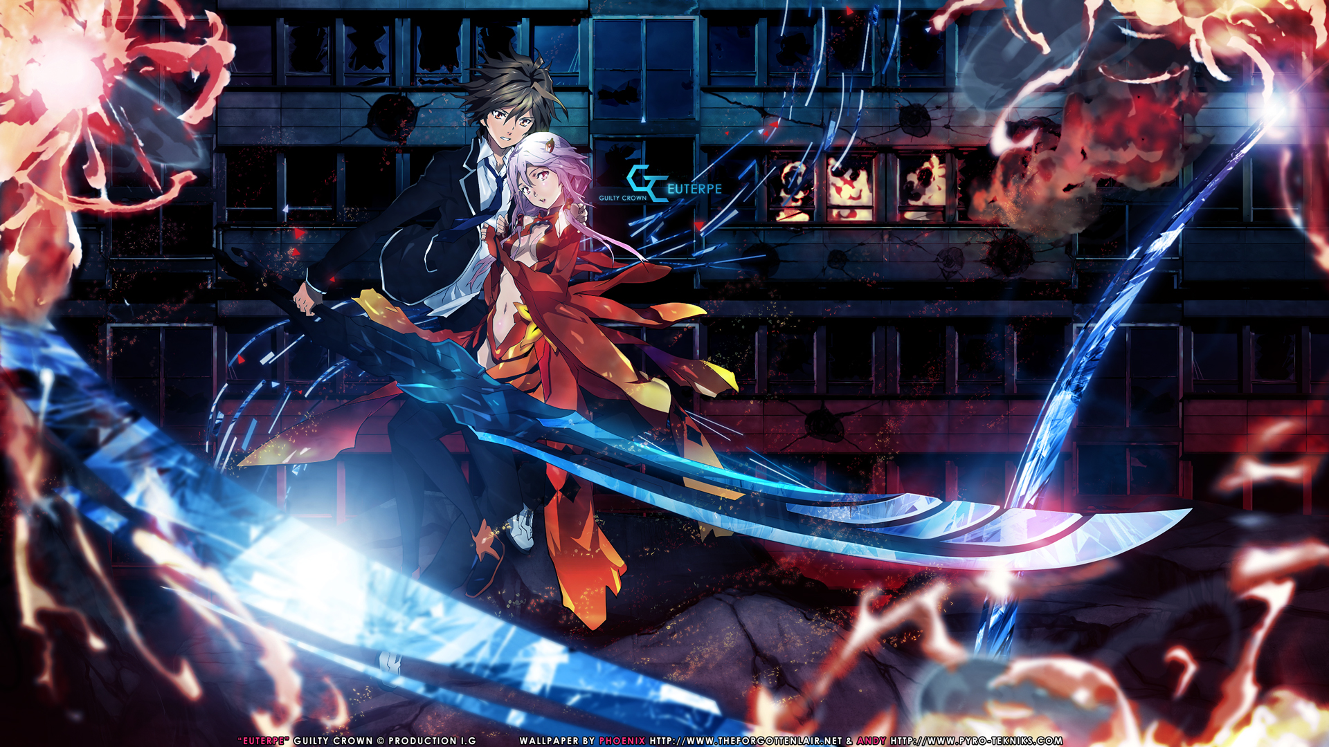 Guilty Crown  Personajes de anime, Anime, Personajes animados