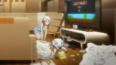 Inori at Shu's home