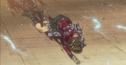 Hare, mortally wounded, dies and crystallizes after healing Shu