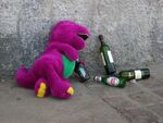 Barney en huelga