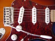 guitar ไฟฟ้า ยี่ห้อ fender

รุ่น stratocaster

คันโยก floyrose

มีชื่อว่า whammy bar 

