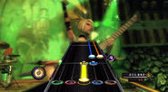 A BO HOPO sustain chord in Guitar Hero 5.