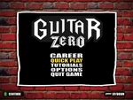 Guitar Zero's main menu
