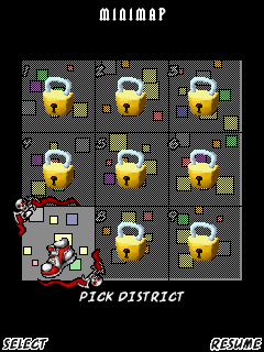 District #7 on the Minimap at the start of the game