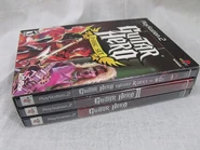 Guitar Hero 3-Disc Set (PS2 NTSC) games' side.jpg (1.48 MB) Guitar Hero, Guitar Hero II, and Guitar Hero Encore: Rocks the 80s game cases inside the Guitar Hero 3-Disc Set compilation box.