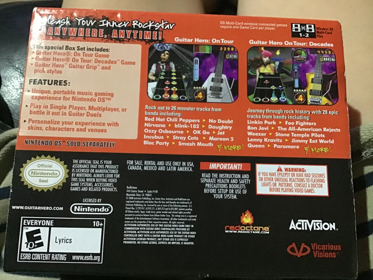 Guitar Hero On Tour & Guitar Hero On Tour Decades Box Set WikiHero