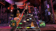 Graphics of HOPO notes in Guitar Hero III: Legends of Rock, Guitar Hero: Aerosmith, and Guitar Hero Arcade.