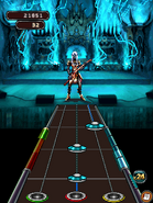 Pandora Transformed as she appears on stage in Guitar Hero: Warriors of Rock Mobile (J2ME).