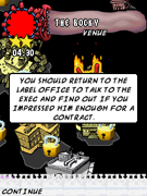 After performing a gig at a venue and getting some sleep...