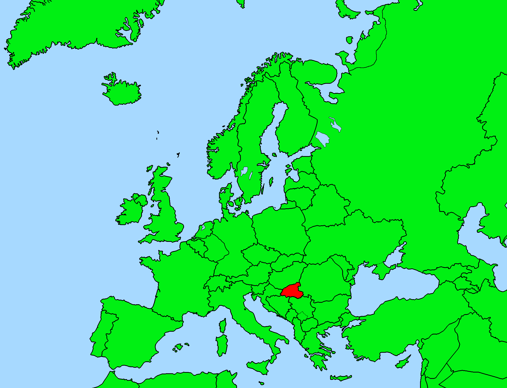 a) Location of the Vojvodina Province (Serbia) in Europe and (b)