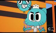 Gumball in a dress.