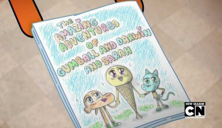 Shirtless Drawn Cartoon Boys: Shirtless Gumball Watterson in The