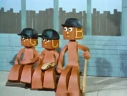 Blockhead B with Blockheads G & J in "The Gumby League".