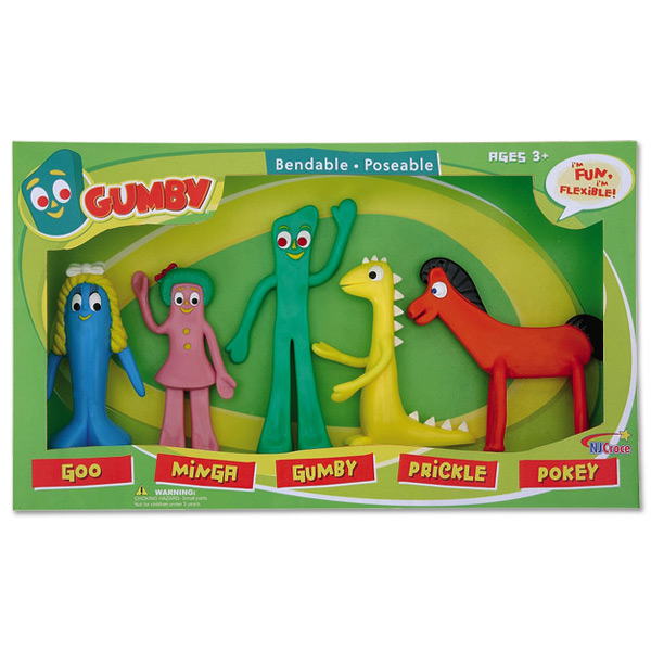 Gumby & Friends Bendable Boxed Set 5 Piece NJ Croce 011154