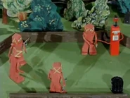 Blockheads A, X, Y, & Z in "The Racing Game".