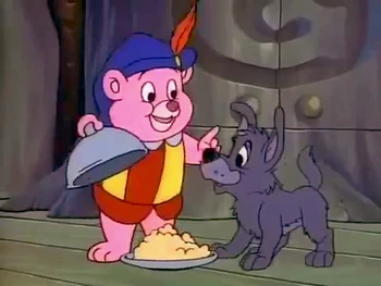 Cubbi füttert Wölfchen