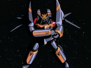 Gunbuster preparing to fire the Buster Beam