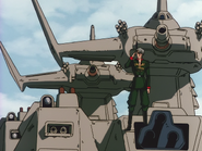 Retreating to Ginias's Base; with Bone Abust saluting (Episode 9)