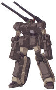 Long Cannon Type, MS Mode (OVA, front)