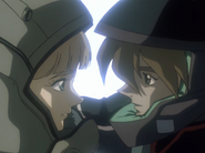 Heero and Relena Having a Moment (2)