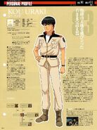 Kou Uraki: character information (1) (from Gundam Perfect File)