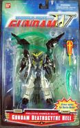 MSiA / MIA "XXXG-01D2 Gundam Deathscythe Hell" (North American release; 2000): package front view.