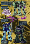 Information on Zeon Remnants' MS-06F Zaku II from U.C. 0096 Last Sun