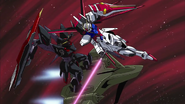 Slicing off BlitZ Gundam's right arm (The Turning Point, HD Remaster)