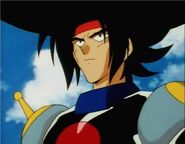 Domon in his Mobile Trace System Suit.