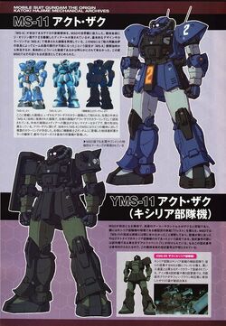 Ms 11 Act Zaku Origin The Gundam Wiki Fandom