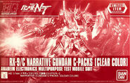 HGUC 1/144 RX-9/C Narrative Gundam C-Packs [Clear Color] (The Gundam Base Tokyo exclusive; 2019): box art