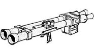 Twin 280mm Zaku Bazooka (Black Tri Stars use)