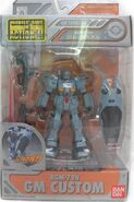 Mobile Suit in Action (MSiA / MIA) "RGM-79N GM Custom" (Asian release; 2003): package front view.